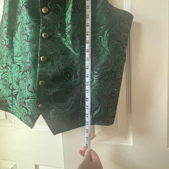 Diba Black and Green Paisley Vest - Picture 6 of 7